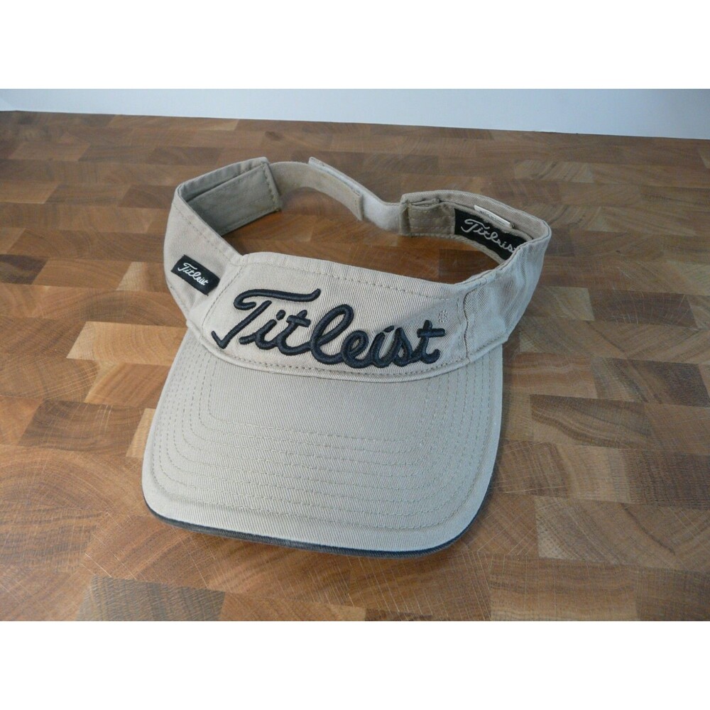 Titleist Unisex Adult Visor Hook and Loop Closure One Size Beige Tan